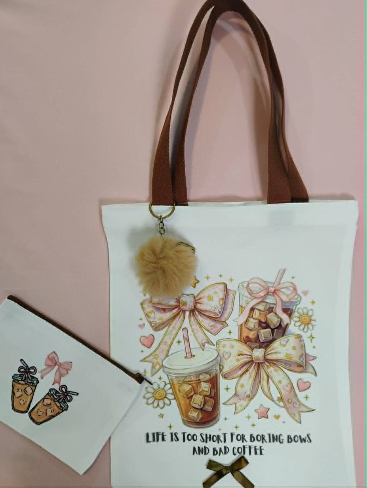 Tote Coffee and Bows