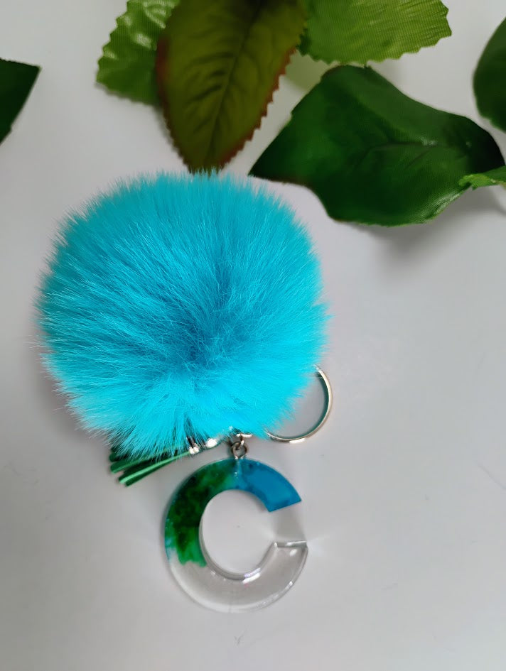 Keychain Mini C Blue Green