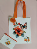 Tote Orange Butterflies