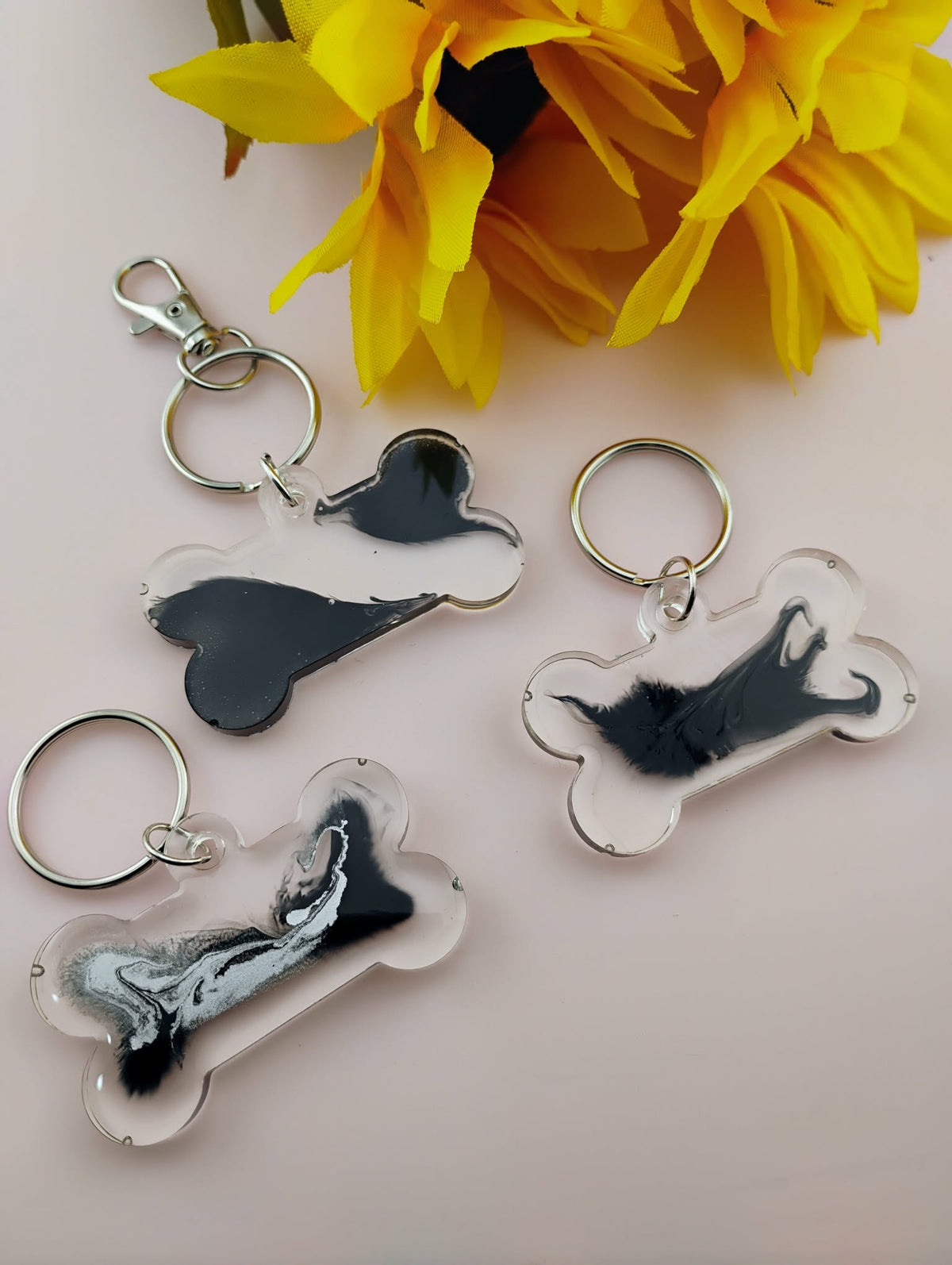 Pet Tag Clr Blk-3PK